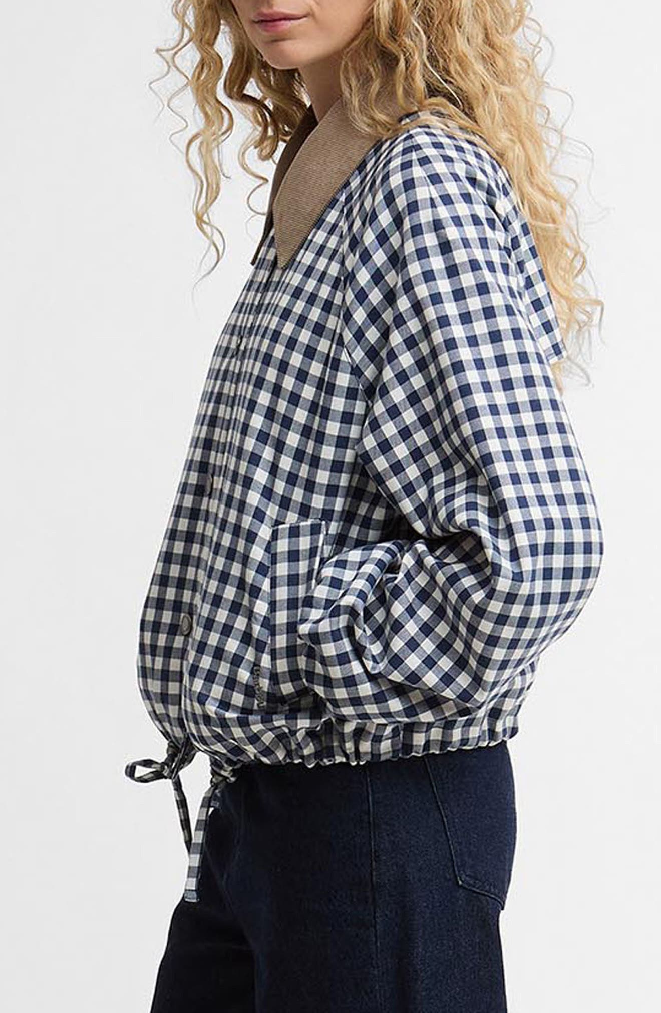 Женские куртки Barbour Ovingham Check Print Jacket — фото 3