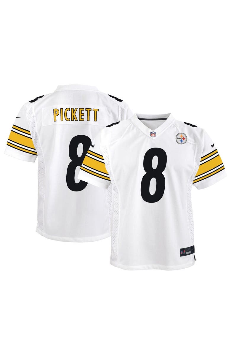 Nike Youth Nike Kenny Pickett White Pittsburgh Steelers Game Jersey, Main, color, 