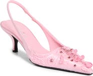 Prada Jewel Runway Slingback Pump