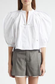 NACKIYÈ Odalique Cotton Poplin Top