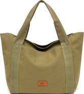 New Amsterdam Leatherworks Liliana Large Canvas Tote Bag