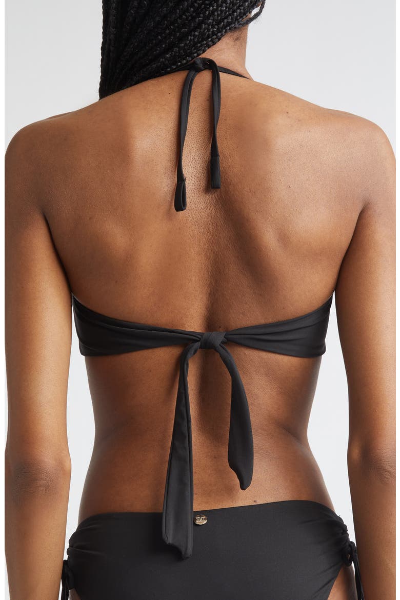 Bandeau Bikini Top, Alternate, color, BLACK