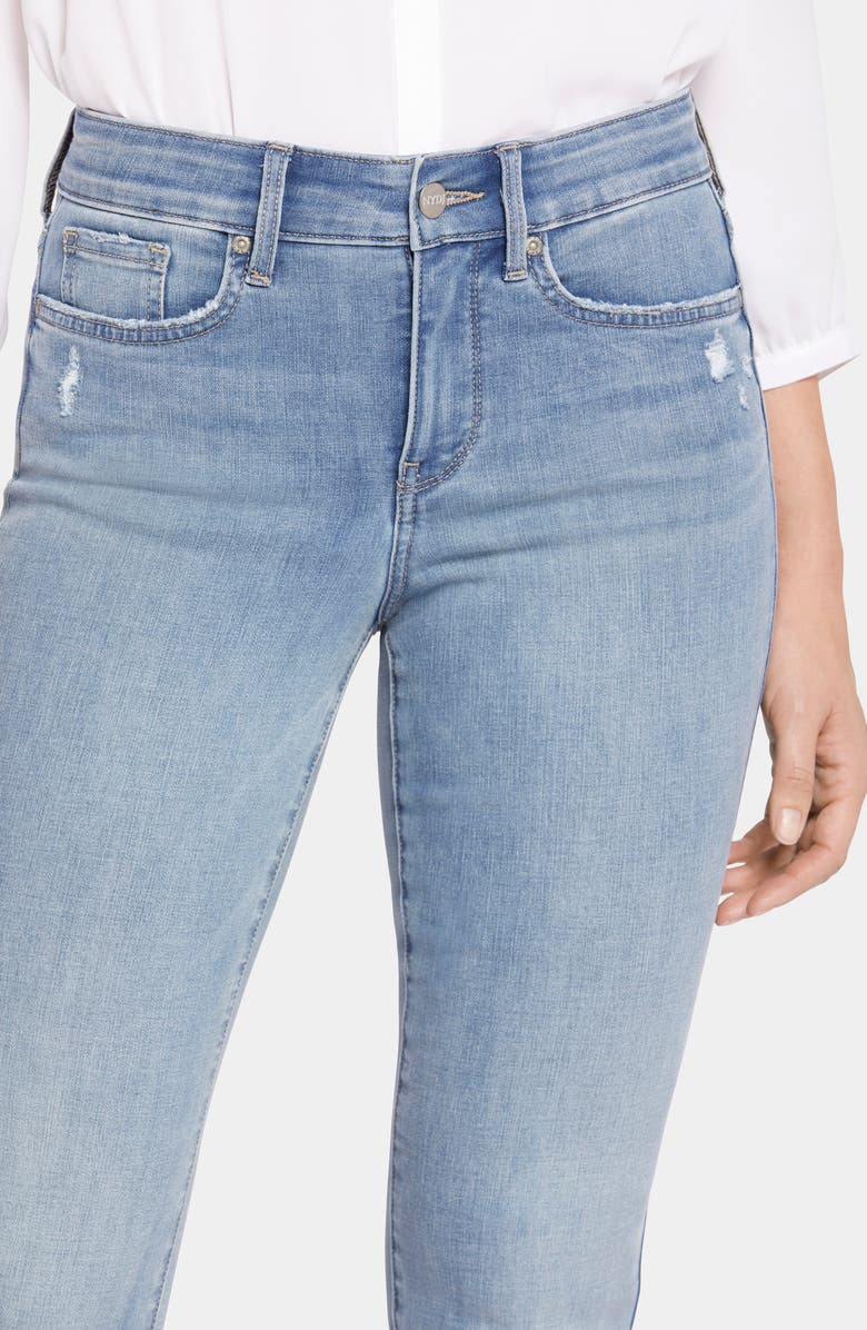 NYDJ Marilyn High Waist Cool Embrace Straight Leg Jeans, Alternate, color, Angel