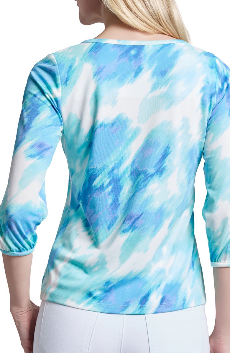 Jones New York Puff Cuff Quarter Sleeve Top, Alternate, color,