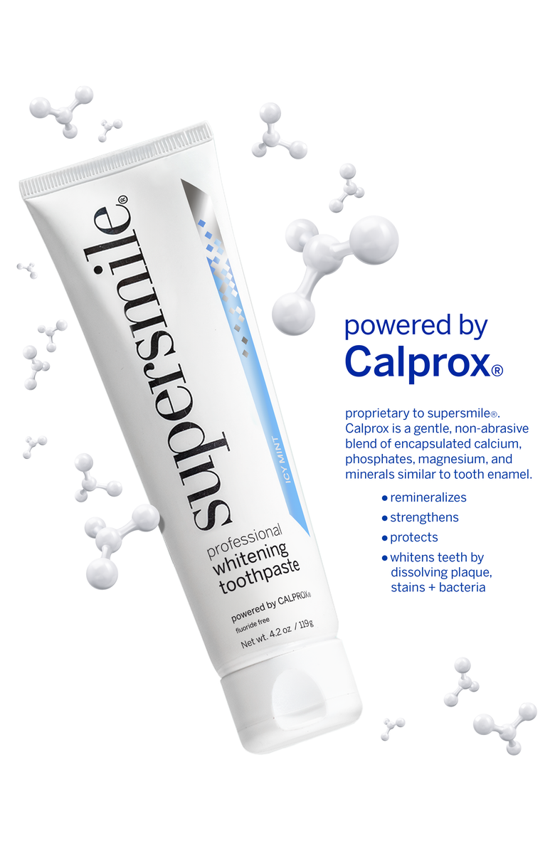 Supersmile Fluoride Free Professional Whitening Toothpaste - Icy Mint, Alternate, color, White
