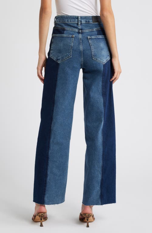 Rails Getty Panel High Waist Wide Leg Jeans In Twilight Shadow