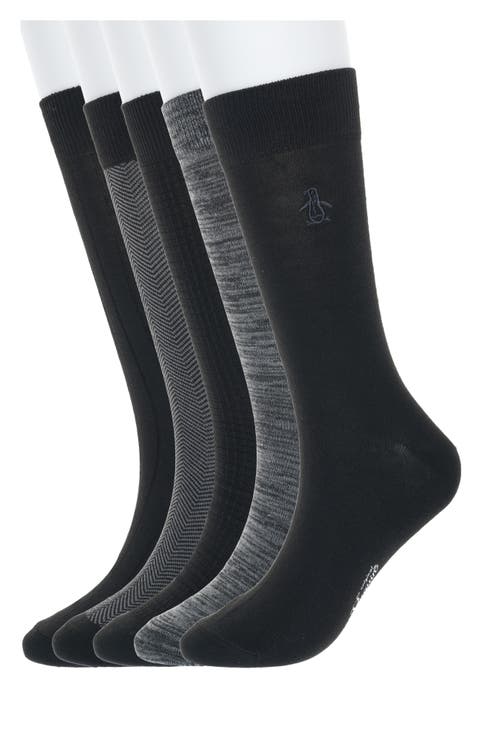 Mixed Texture 5-Pack Socks