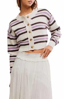 Free People Lila Stripe Cardigan