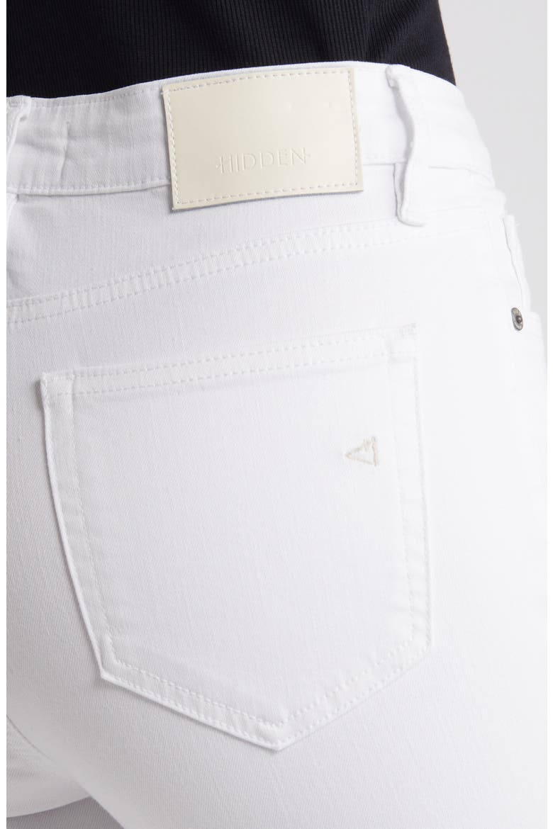 Raw Step Hem Wide Leg Jeans, Alternate, color, WHITE