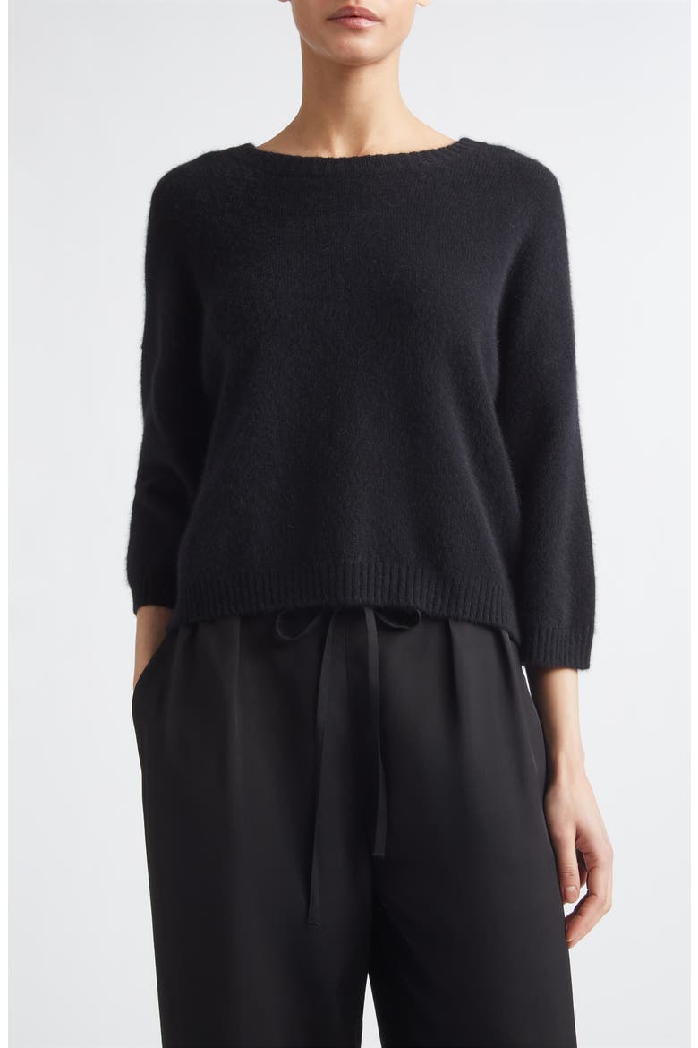 Azali Crewneck Sweater, Main, color, BLACK