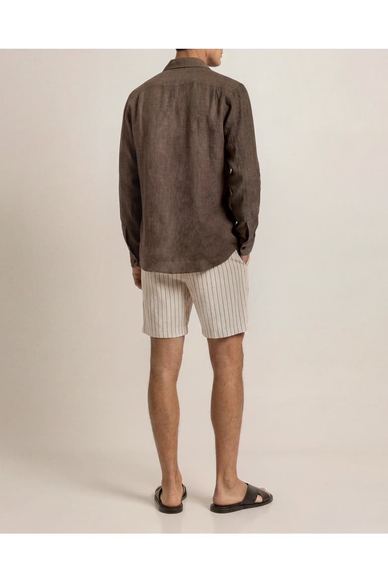 Raffertie Merino Relaxed Fit Shirt, Alternate, color, Espresso