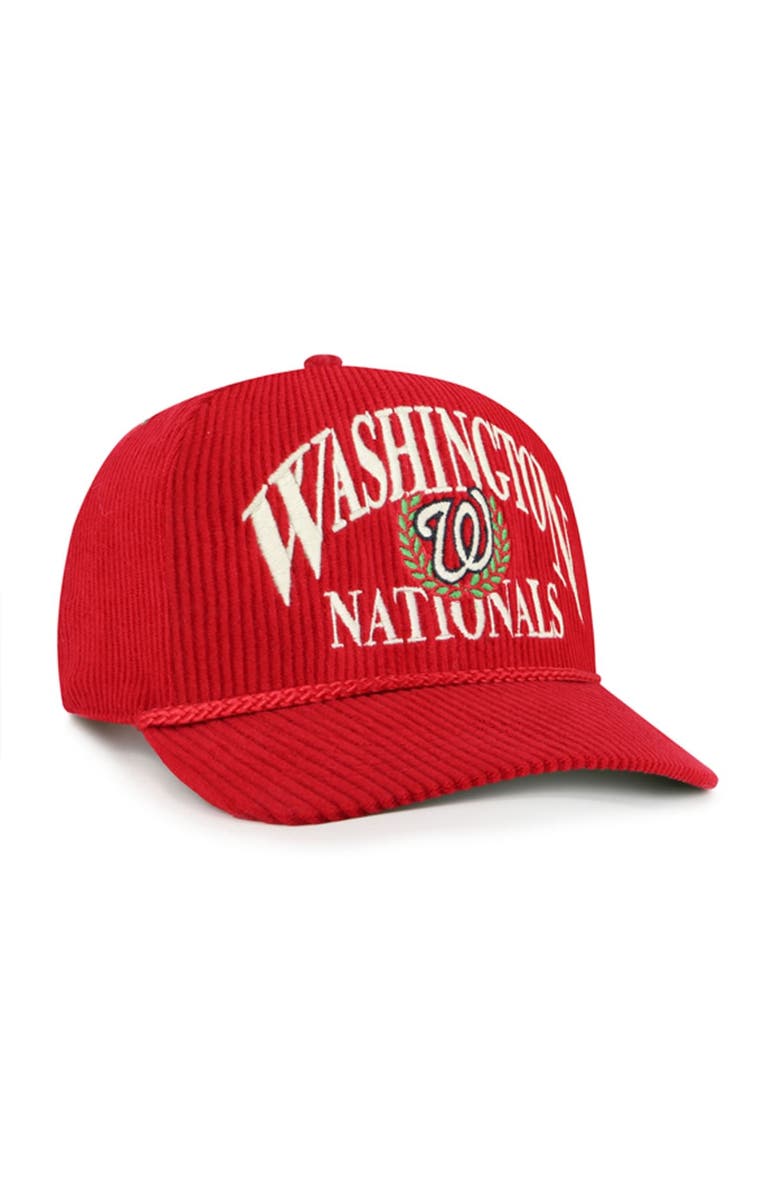 '47 Men's '47  Red Washington Nationals Pitchout Rope Hitch Adjustable Hat, Alternate, color, 