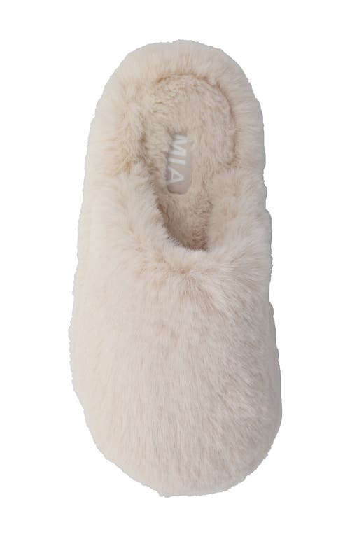 Mia Sled Faux Fur Slipper In Multi