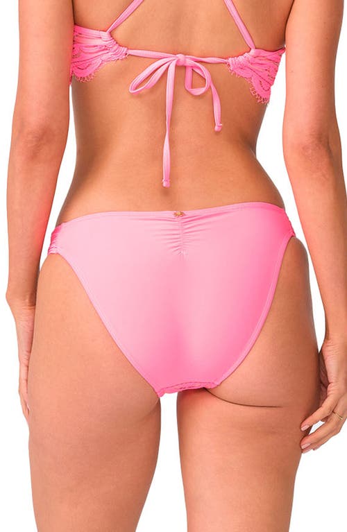 Pq Swim Lace Fanned Bikini Bottom In Tulip