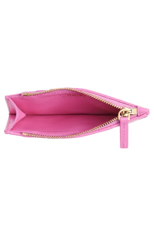 Versace Medusa '95 Quilted Leather Zip Card Holder