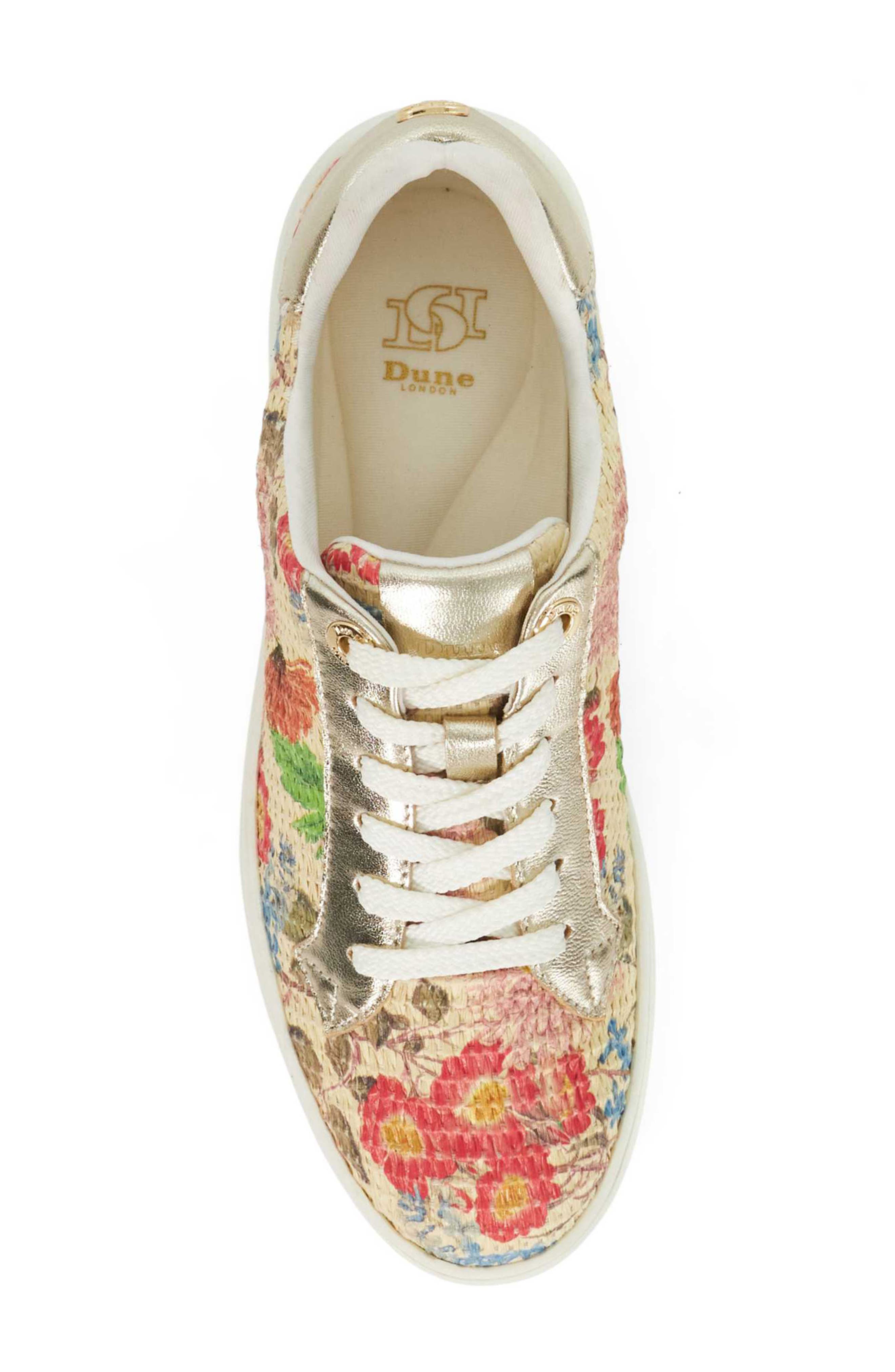 Dune London Episode 2 Platform Sneaker, Alternate, color, Raffia