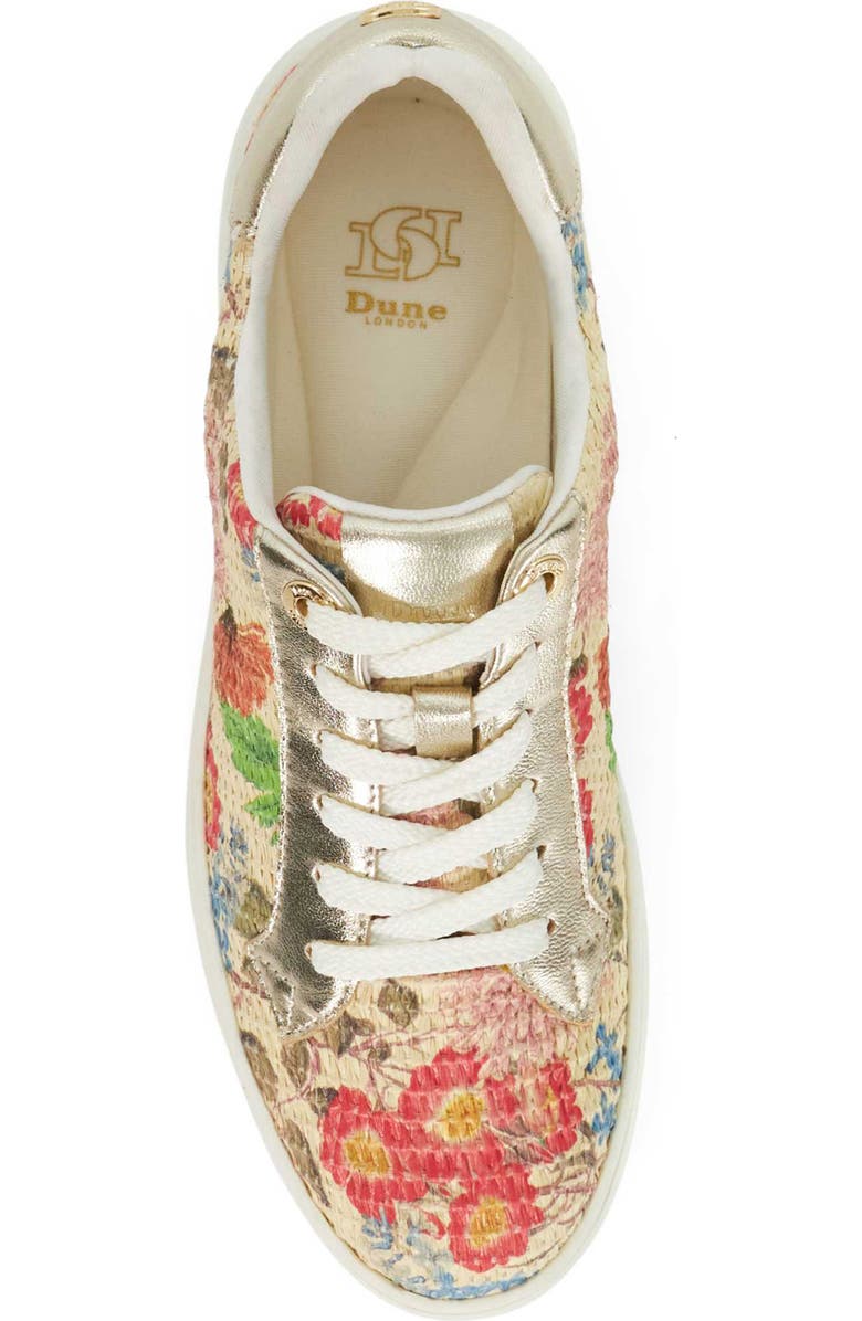 Dune London Episode 2 Platform Sneaker, Alternate, color, Raffia