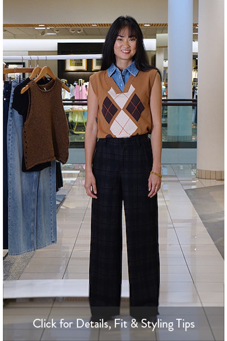 Whitney Skyrise Plaid Wide Leg Trousers video