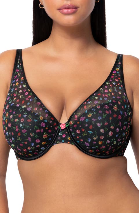 Underwire Plunge Bra (Plus Size)