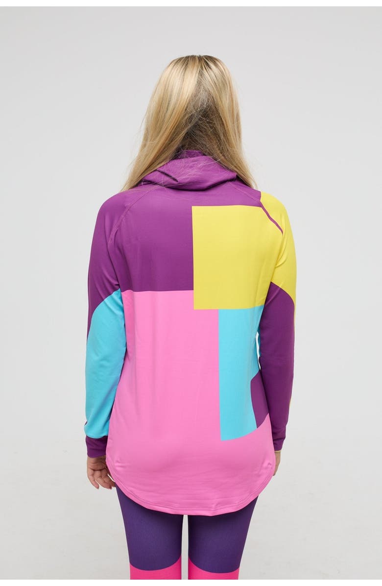 OOSC High Neck Baselayer Top So Fetch - Women's, Alternate, color, Purple, Pink, Yellow, Blue