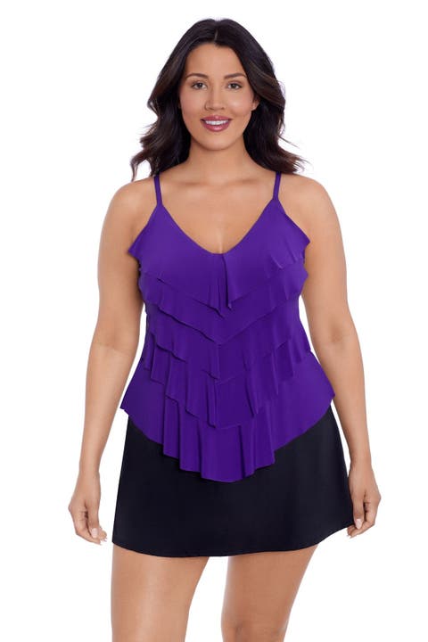 Rachel 5 Tier Ruffle Tankini Swimsuit Top