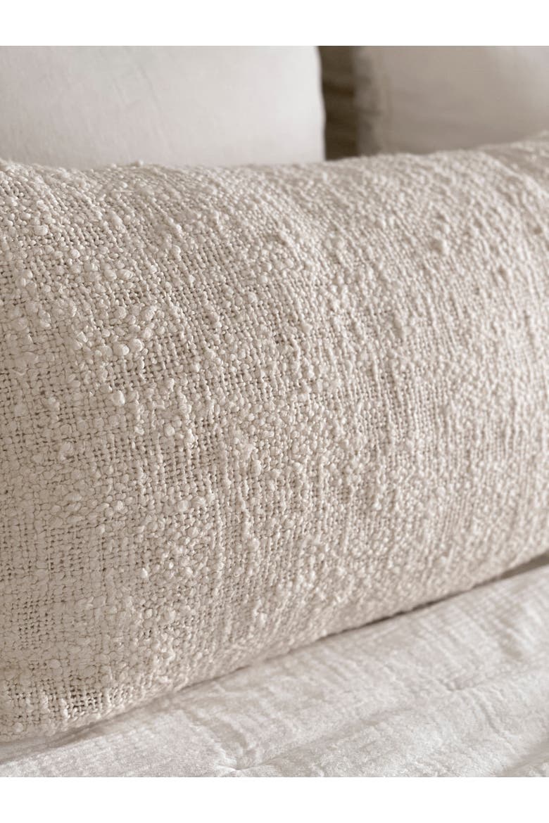 Cozy Cotton Boucle Body Pillow Cover Only, Alternate, color, Beige