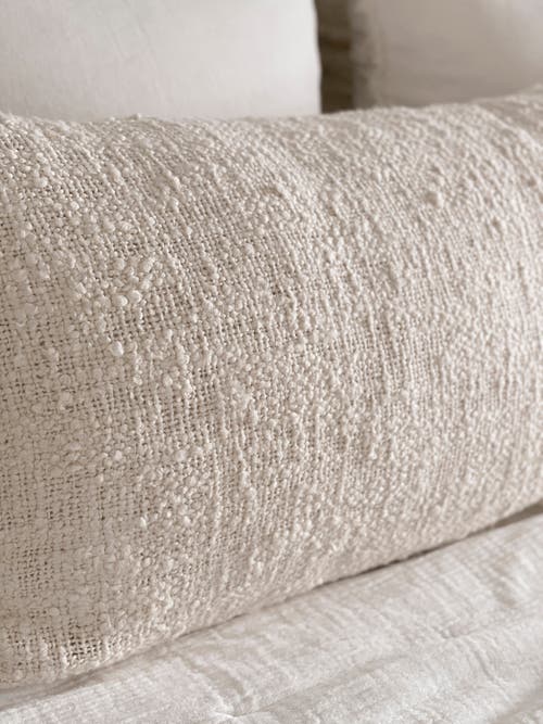 Anaya Cozy Cotton Boucle Body Pillow Cover Only In Beige