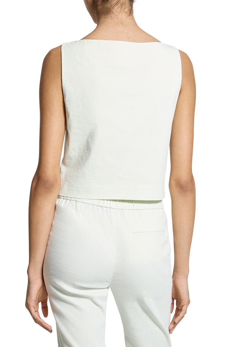 Boat Neck Sleeveless Shell, Alternate, color, LIGHT SEA GLASS