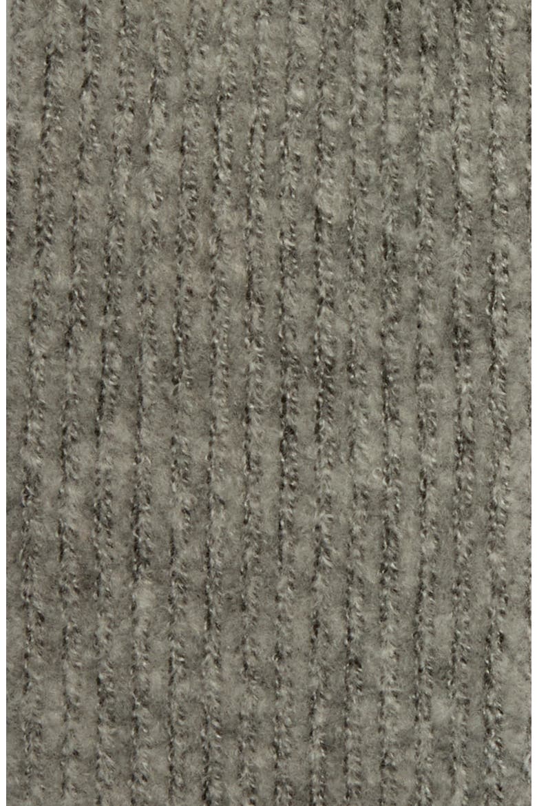 Twisted Fingerless Rib Gloves, Alternate, color, GREY SILK