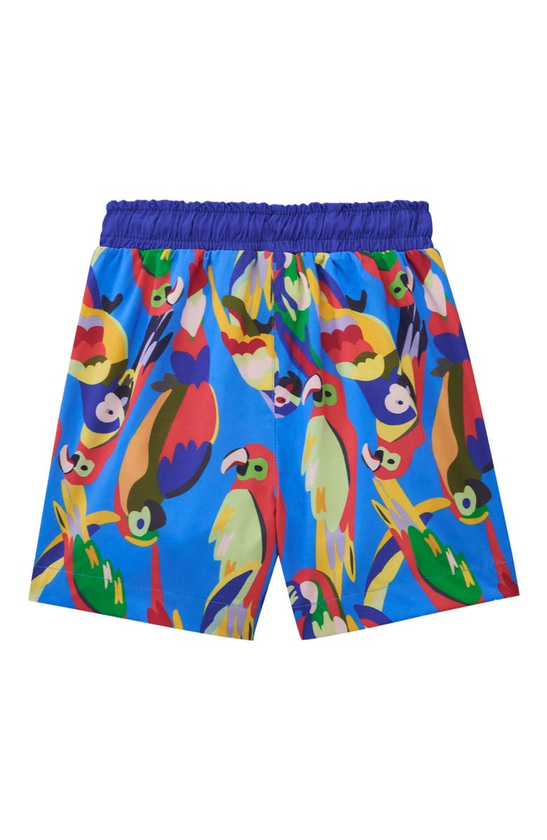 Roarsome Parrot Swim Trunk, Alternate, color, Bright Blue