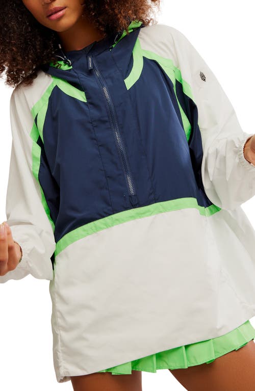 Free People Fp Movement Care Like The Wind Anorak In Blue