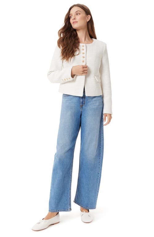 SAM EDELMAN SAM EDELMAN TWEED COLLARLESS JACKET 