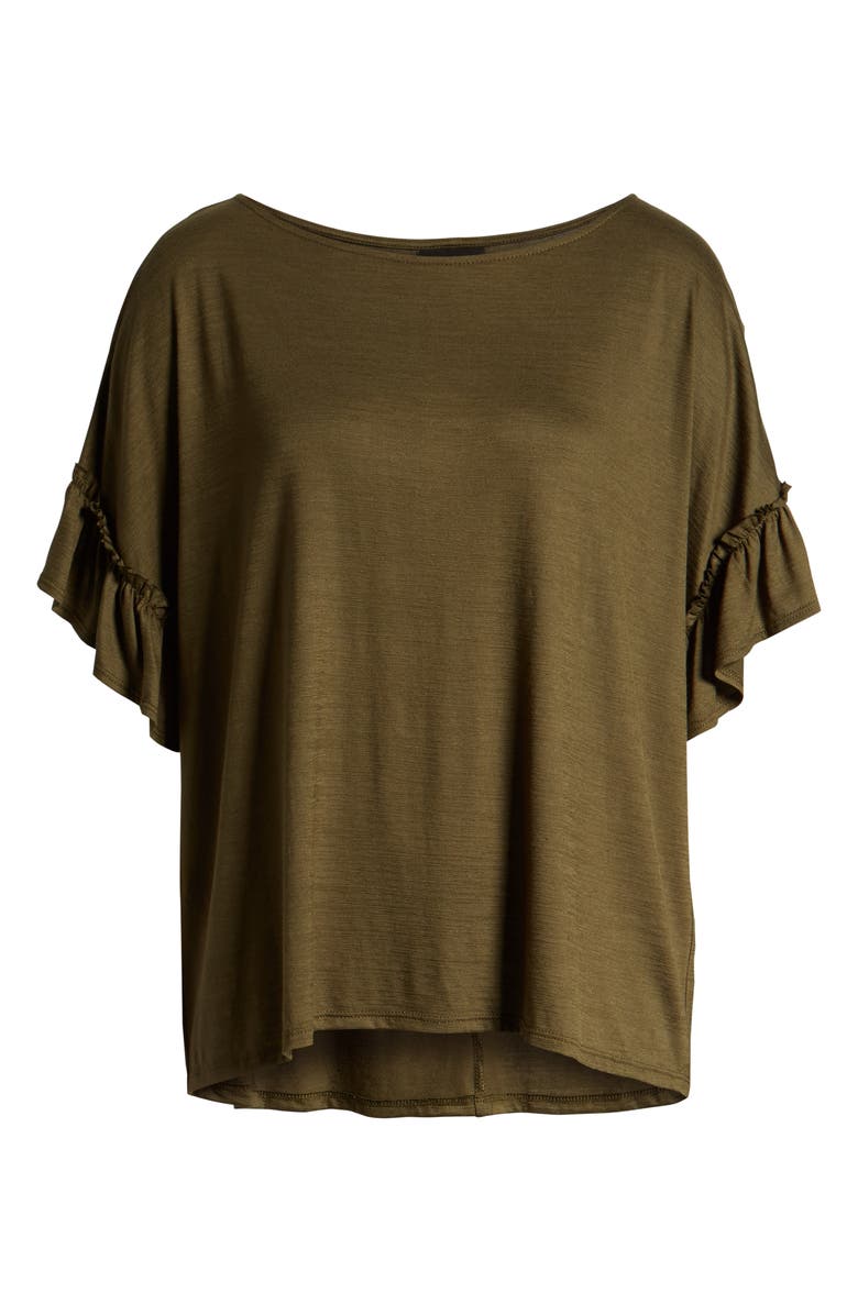 Halogen<sup>®</sup> Ruffle Sleeve Top, Alternate, color,