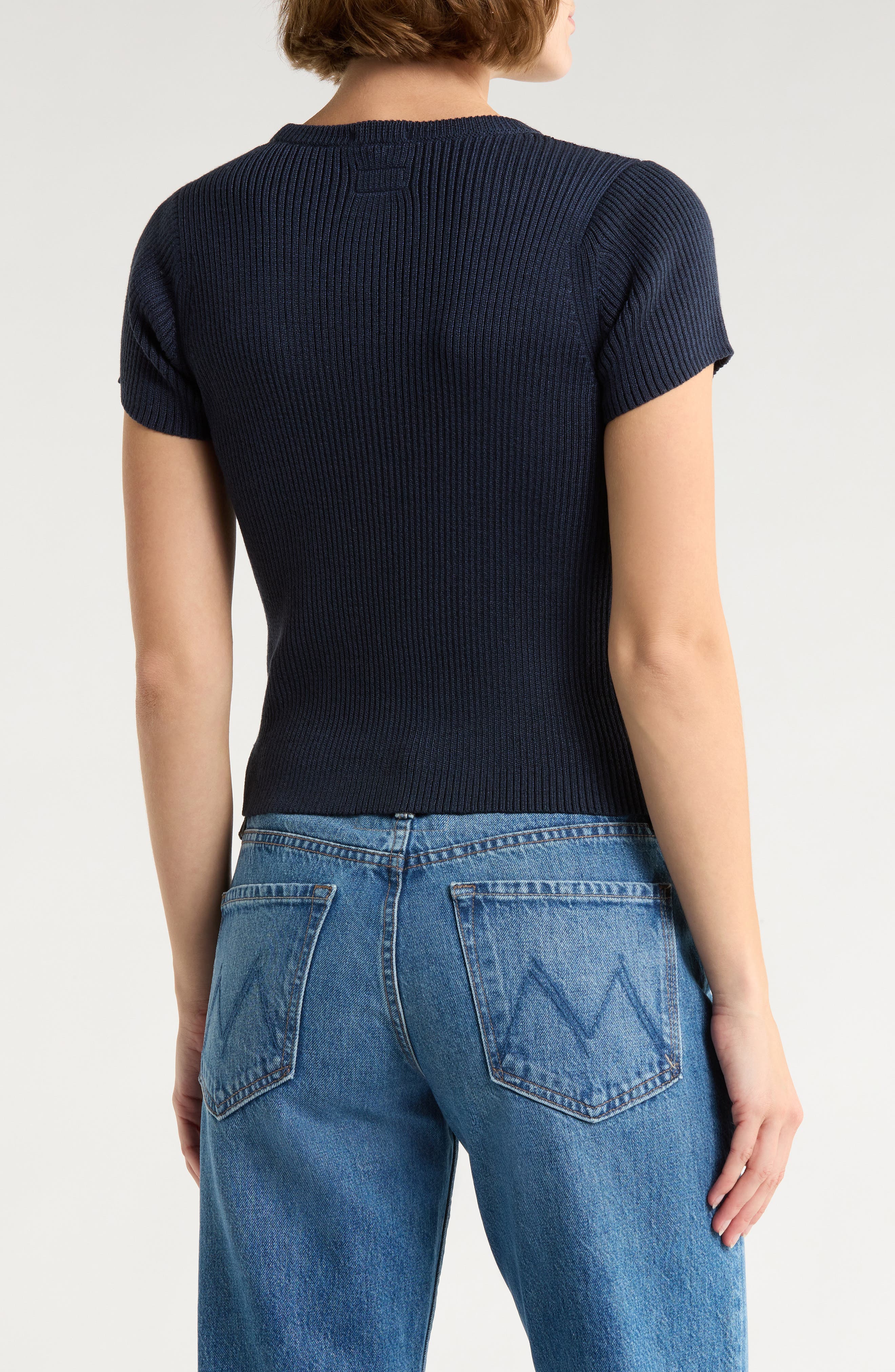 MOTHER The Block Rib Knit T-Shirt | Nordstromrack