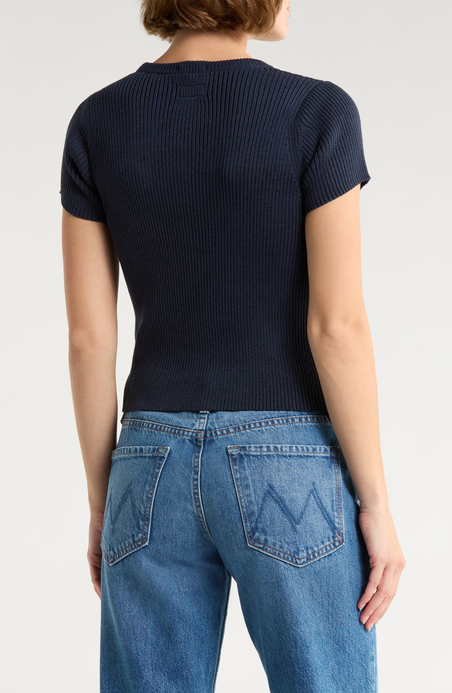 MOTHER The Block Rib Knit T-Shirt | Nordstromrack