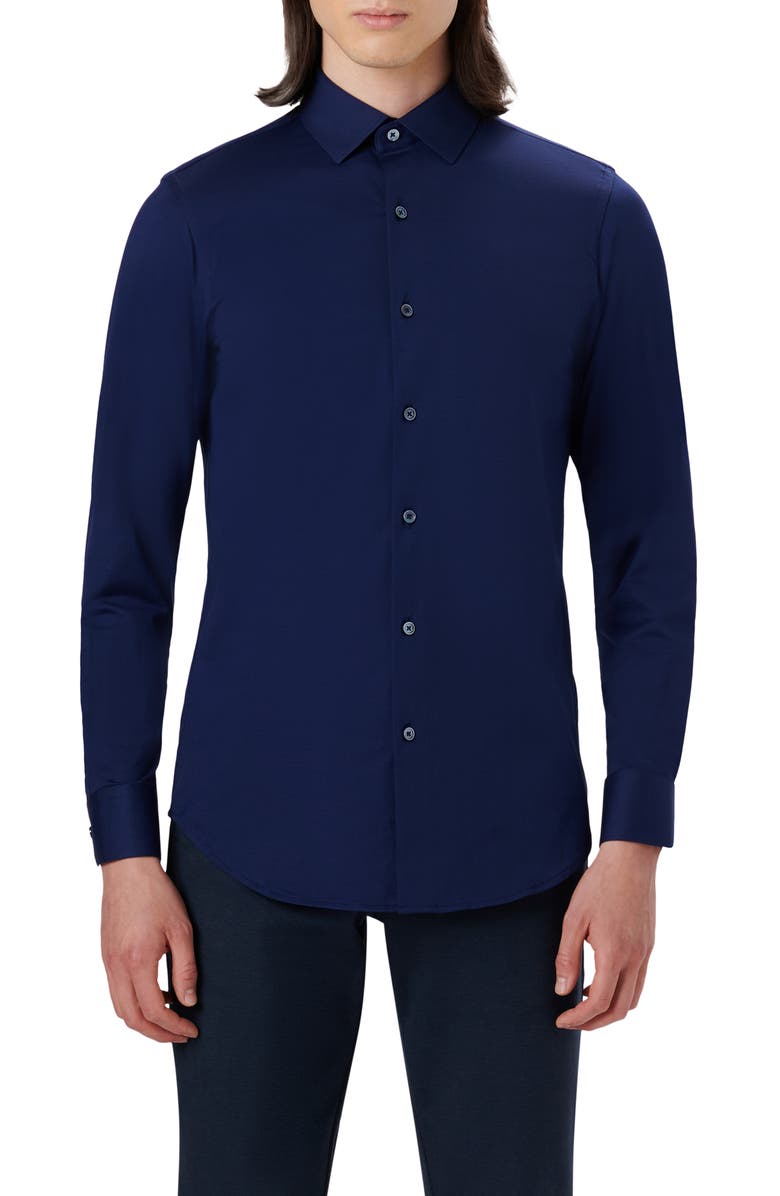 OoohCotton<sup>®</sup> Solid Button-Up Shirt