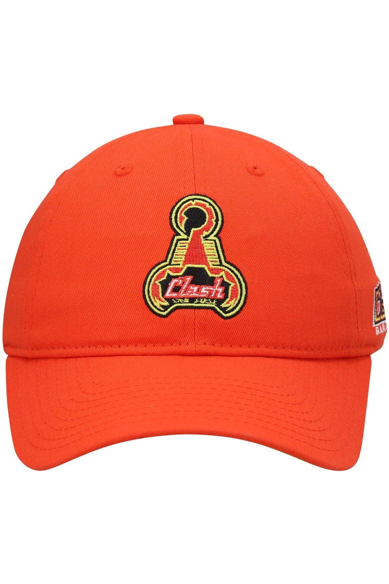 Men's Mitchell & Ness Orange San Jose Clash Adjustable Hat, Alternate, color, Orange