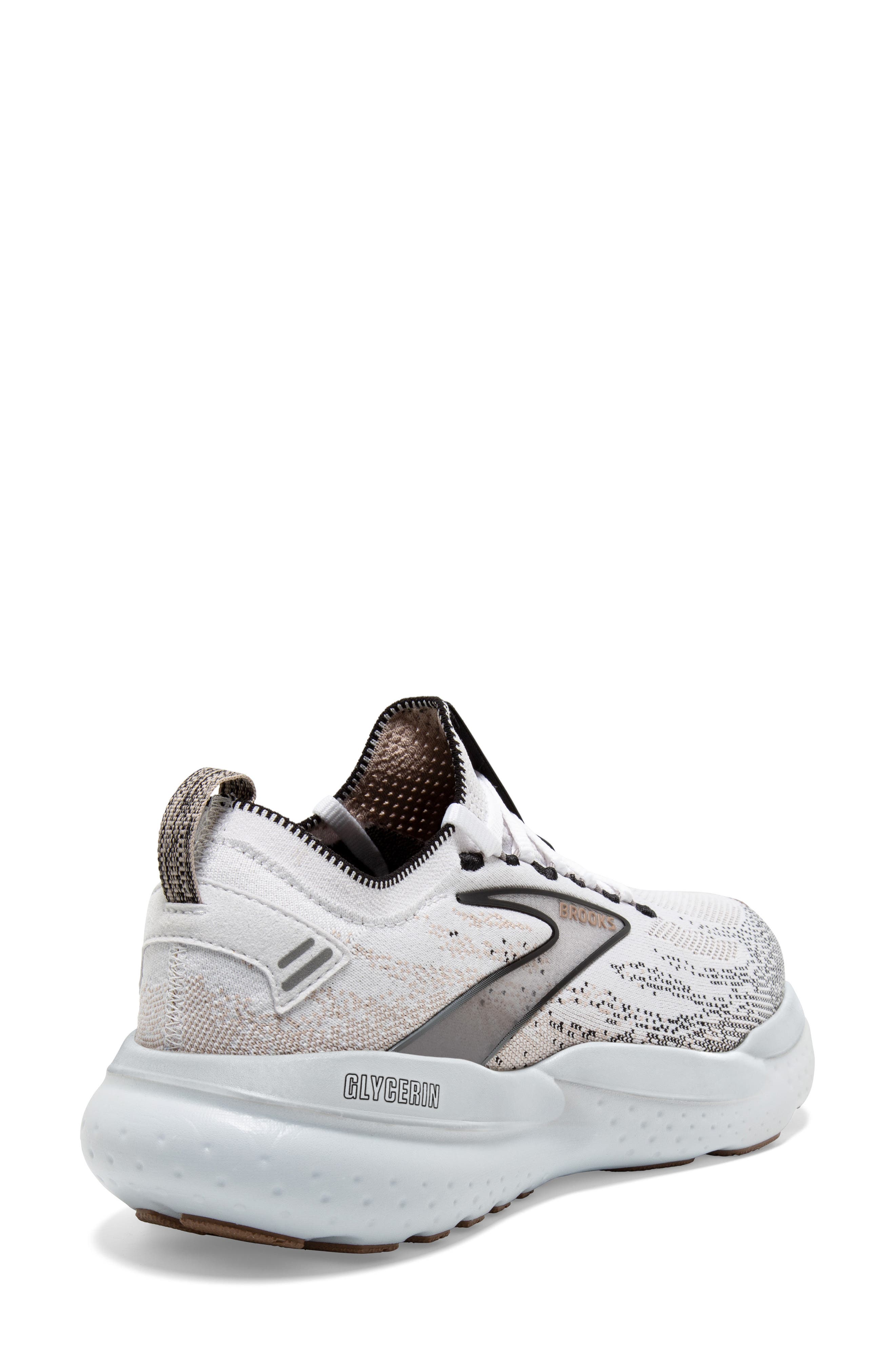 Brooks Glycerin StealthFit 21 Running Shoe, Alternate, color, White/Grey/Black