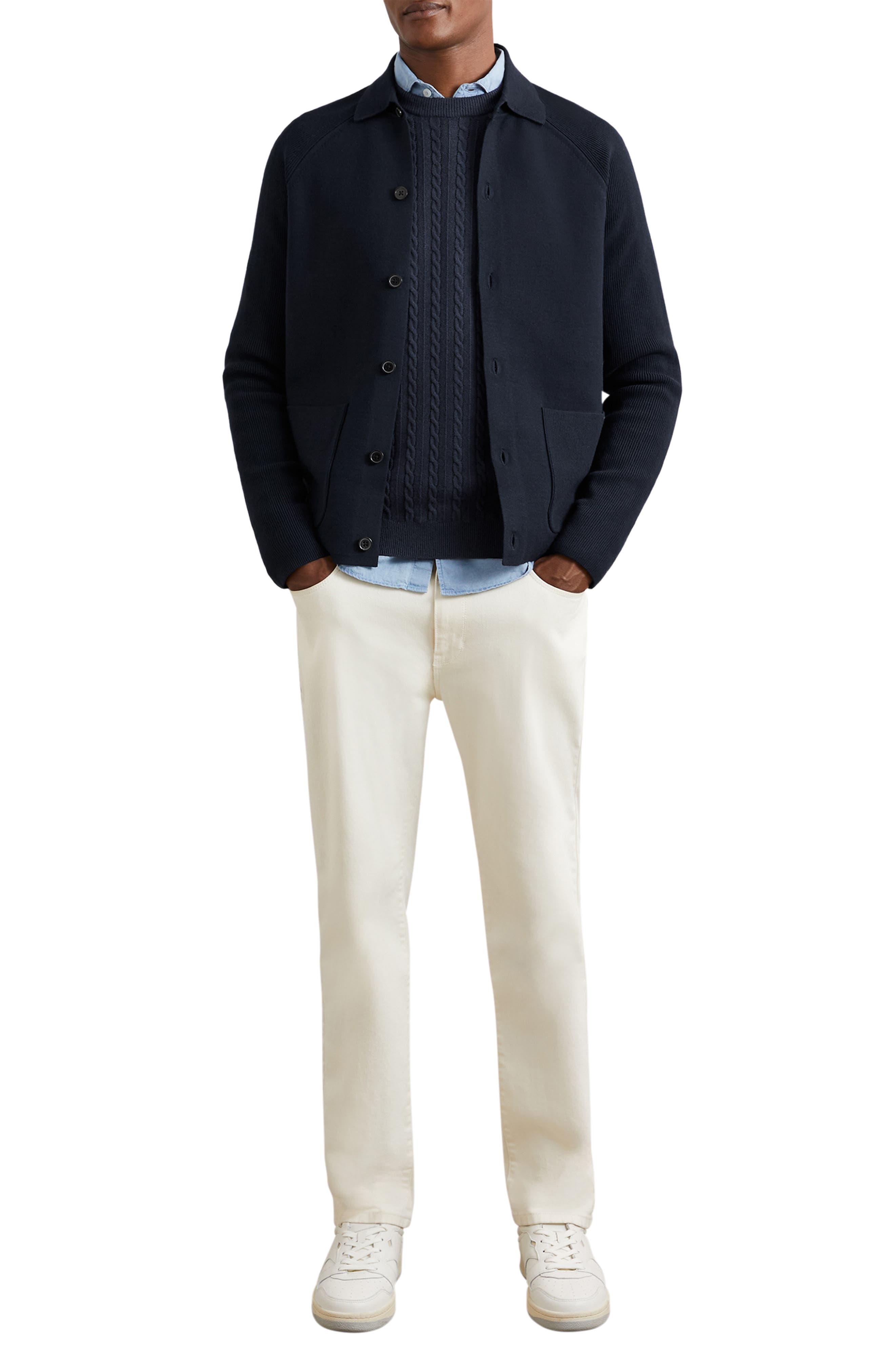 Мужские Reiss Fitzgerald Collared Cardigan — фото 5