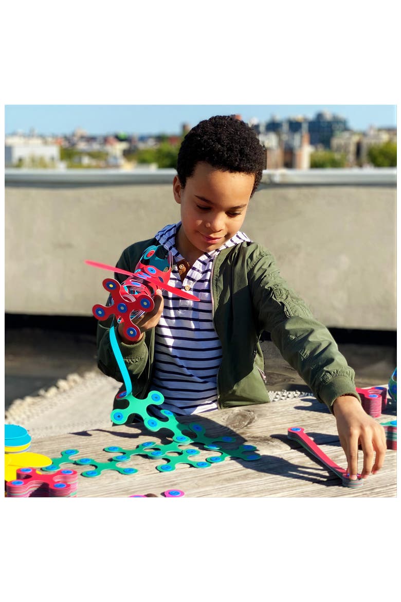 Rainbow Pack 42-Piece Magnetic Building Set, Alternate, color, MULTI