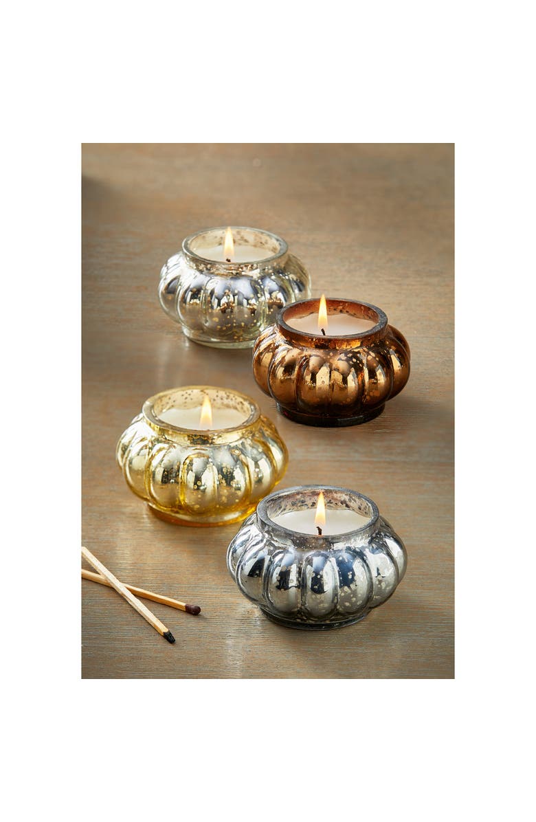 tag Reflection Filled Smoke Blue Votive Candle - 18hr Burn, Alternate, color, 