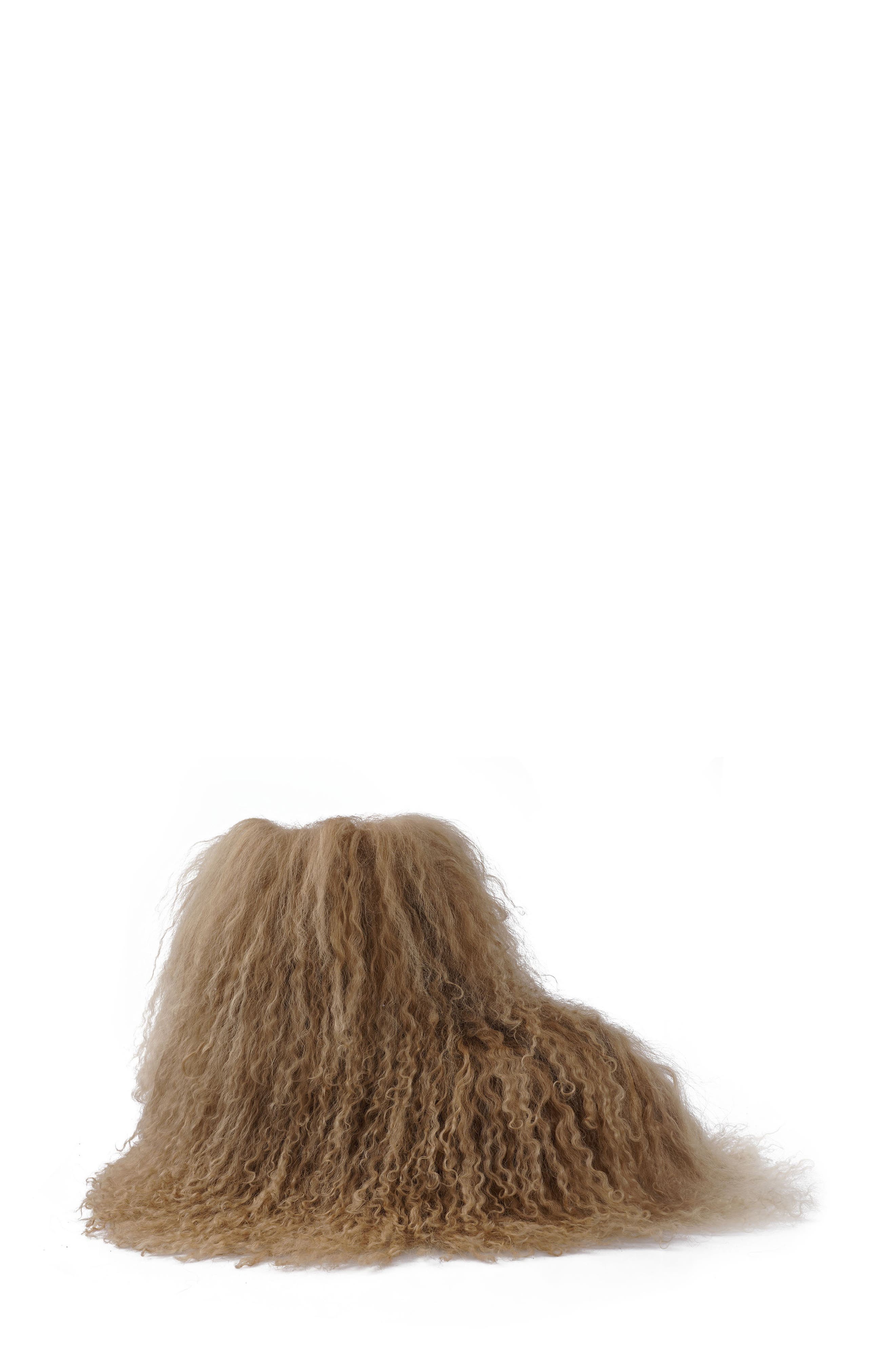 Risha Genuine Shearling Bootie, Alternate, color, NATRL