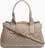 Donna Karan New York Amagansett Woven Leather Satchel