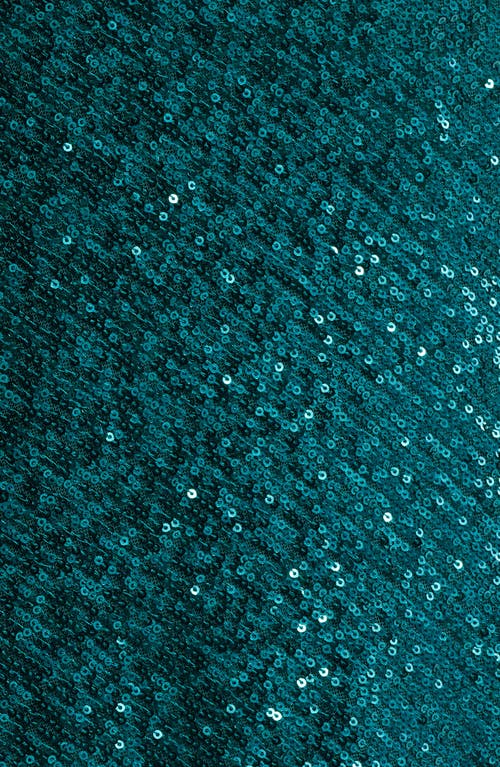 Bp. Tie Back Sequin Gown In Green Berry