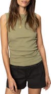 Sanctuary Ruched Rib Tank
