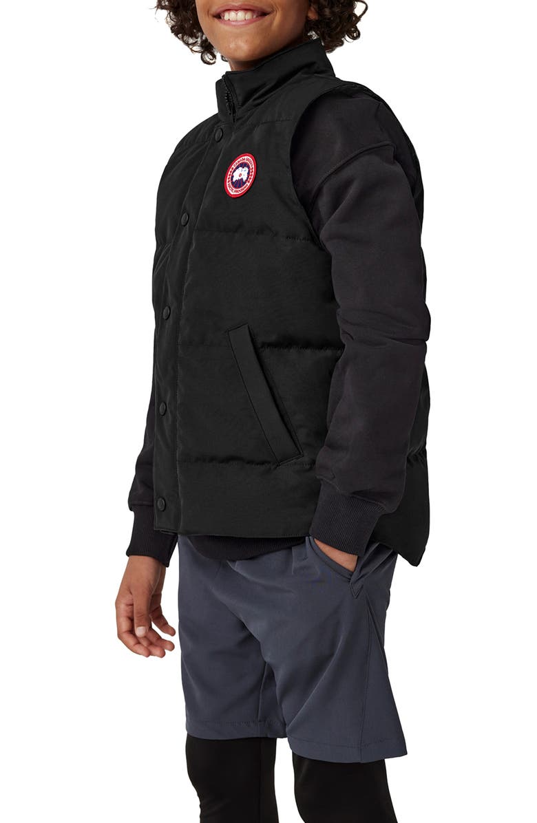 Canada Goose Kids' Vanier Down Vest, Alternate, color, Black - Noir