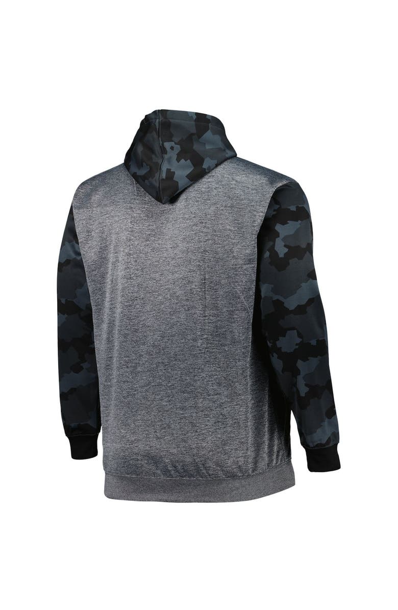 FANATICS Men's Fanatics Branded Heather Charcoal Tampa Bay Buccaneers Big & Tall Camo Pullover Hoodie, Alternate, color, Heather Charcoal