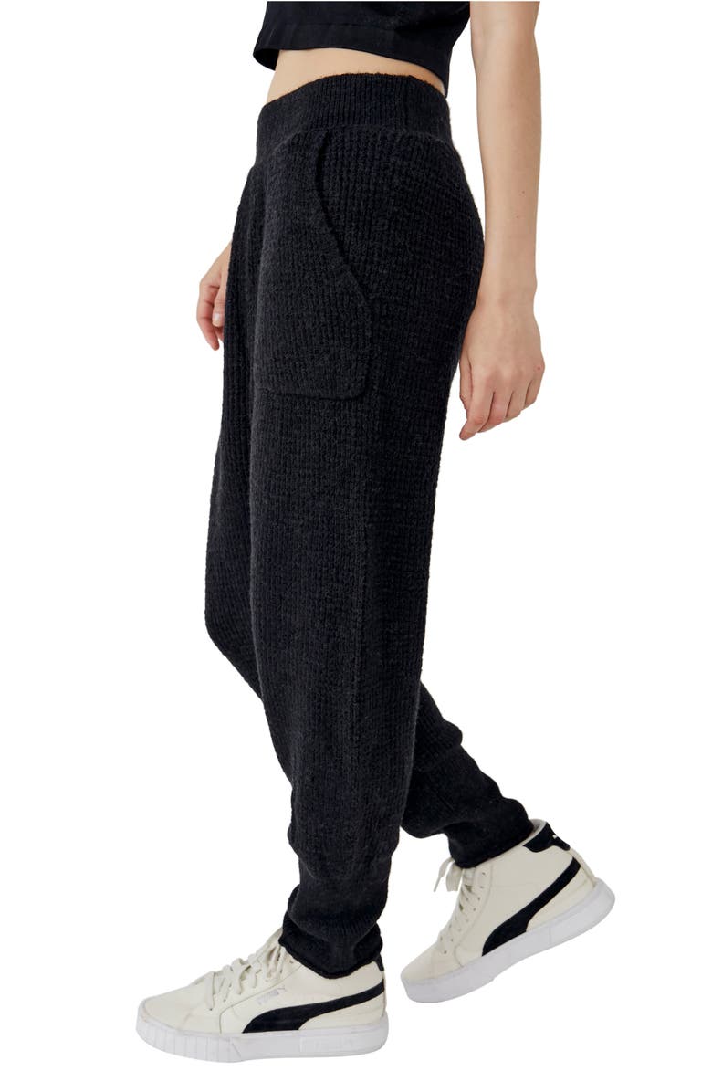 Free People C.O.Z.Y. Waffle Knit Joggers, Alternate, color, 