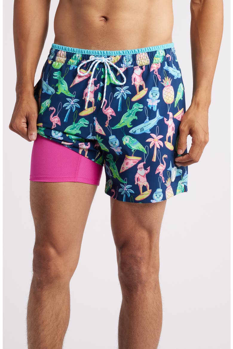 The Holidoozies 5.5-Inch Swim Trunks, Alternate, color, NAVY