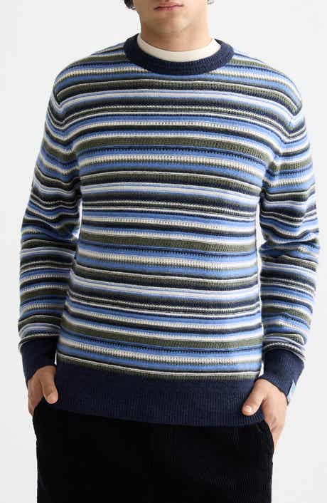 Scotch & Soda Stripe Soft Knit Crewneck Sweater